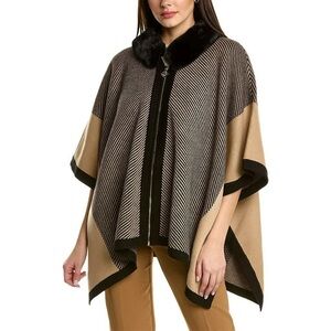 Anne Klein zipper poncho